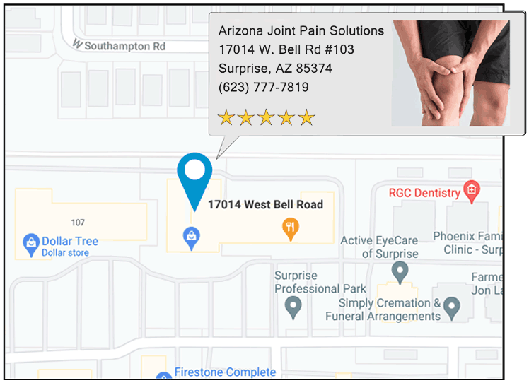 Arizona Knee Pain Solutions's location on google map